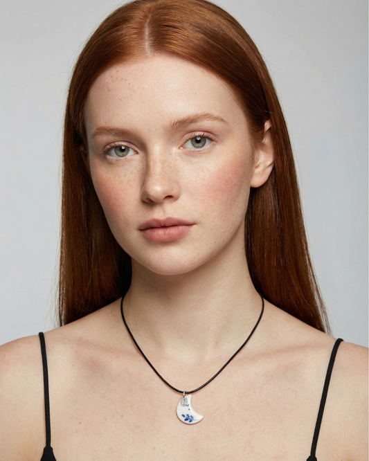 Charms - Luna Blu Ciondolo in Porcellana