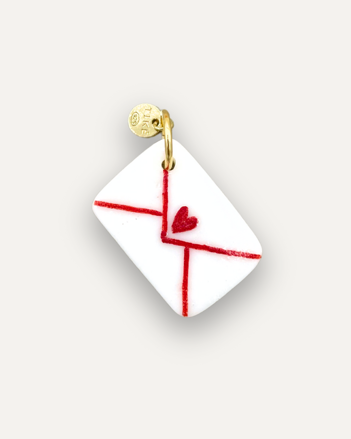 Charms - Busta d'Amore Ciondolo in Porcellana