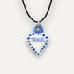 Charm – Cuore Travel Blu ciondolo in Porcellana