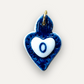 Charms - Ciondolo in Porcellana Cuore Blu - Lettera O