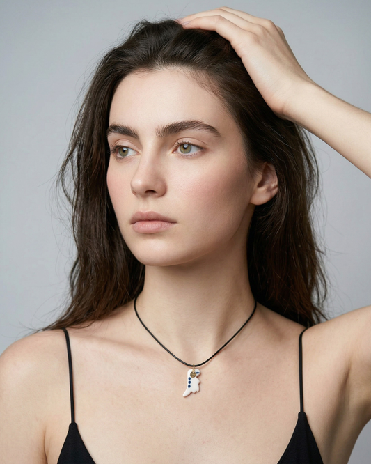 Charms - Dino Blu Ciondolo in Porcellana