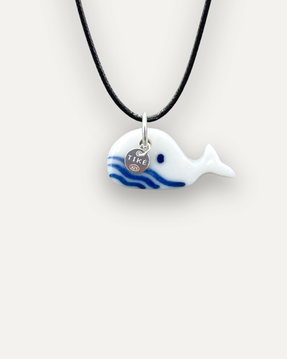 Charms - Balena Blu Ciondolo in Porcellana
