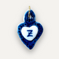 Charms - Ciondolo in Porcellana Cuore Blu - Lettera Z