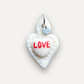 Charm - Cuore Sacro LOVE rosso ciondolo in Porcellana