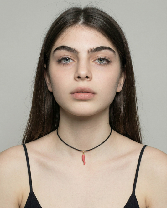 Charms - Cornino Rosso Ciondolo in Porcellana