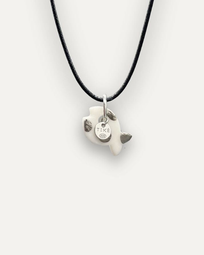 Charms - Porcellana Pesce Platino Pallini
