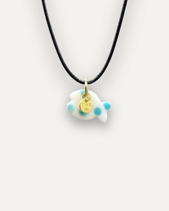 Charms - Porcellana Pesce Turchese Pallini