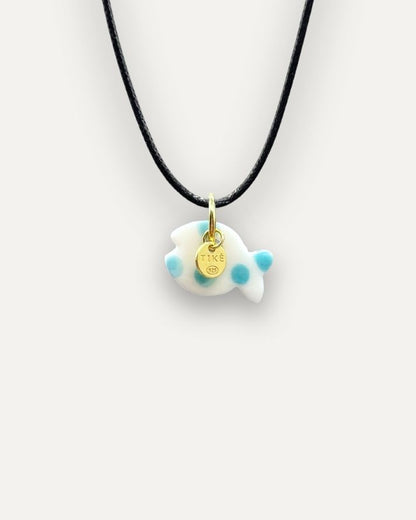 Charms - Porcellana Pesce Turchese Pallini