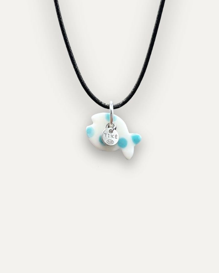 Charms - Porcellana Pesce Turchese Pallini