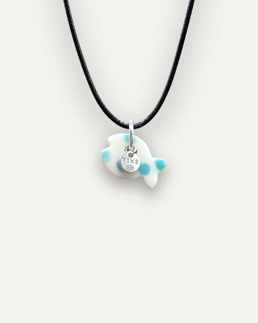 Charms - Porcellana Pesce Turchese Pallini
