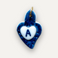 Charms - Ciondolo in Porcellana Cuore Blu - Lettera A