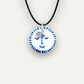 Charms - Blue sun porcelain pendant