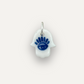 Charm - Mano di Fatima Piccola Blu ciondolo in Porcellana