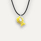 Charms - Porcellana Pesce Verde Righe