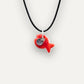 Charms - Porcellana Pesce Rosso Tinta Unita
