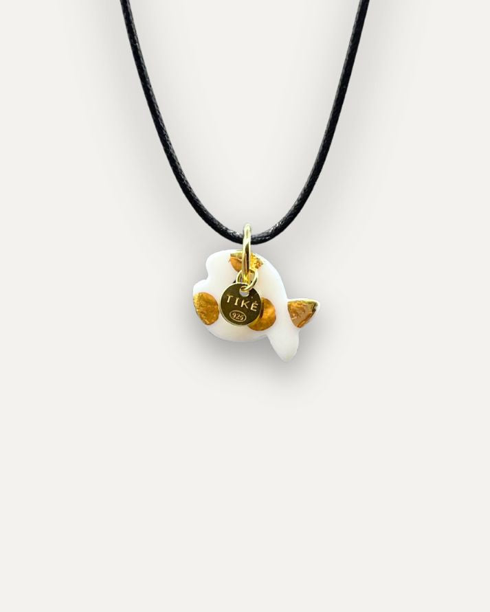 Charms - Porcellana Pesce Oro Pallini