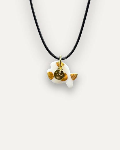 Charms - Porcellana Pesce Oro Pallini