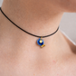 Charms - Porcellana Pesce Blu coda Oro