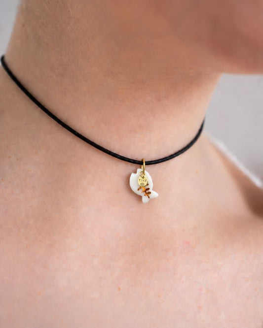 Charms - Porcellana Pesce Bianco Lisca