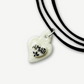 Collana Choker Cuore Amati in Porcellana