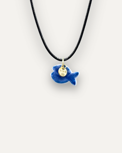 Charms - Porcellana Pesce Blu Tinta Unita