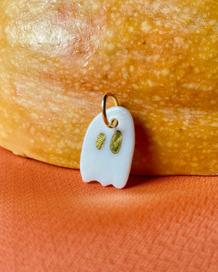 Charms - Ghost Porcelain Pendant