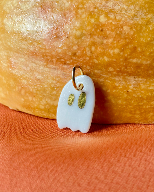 Charms - Ghost Porcelain Pendant