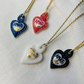 Collana Torchon Cuore Sacro in Porcellana
