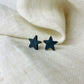 Orecchini a Lobo - Stella in Porcellana Nera