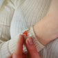 Bracciale Argento 925 - Cuore con foglia in Porcellana
